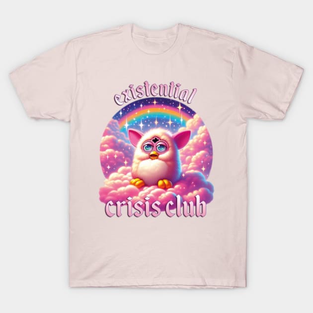 Existential Crisis Club Furby T-Shirt by liminalcandy